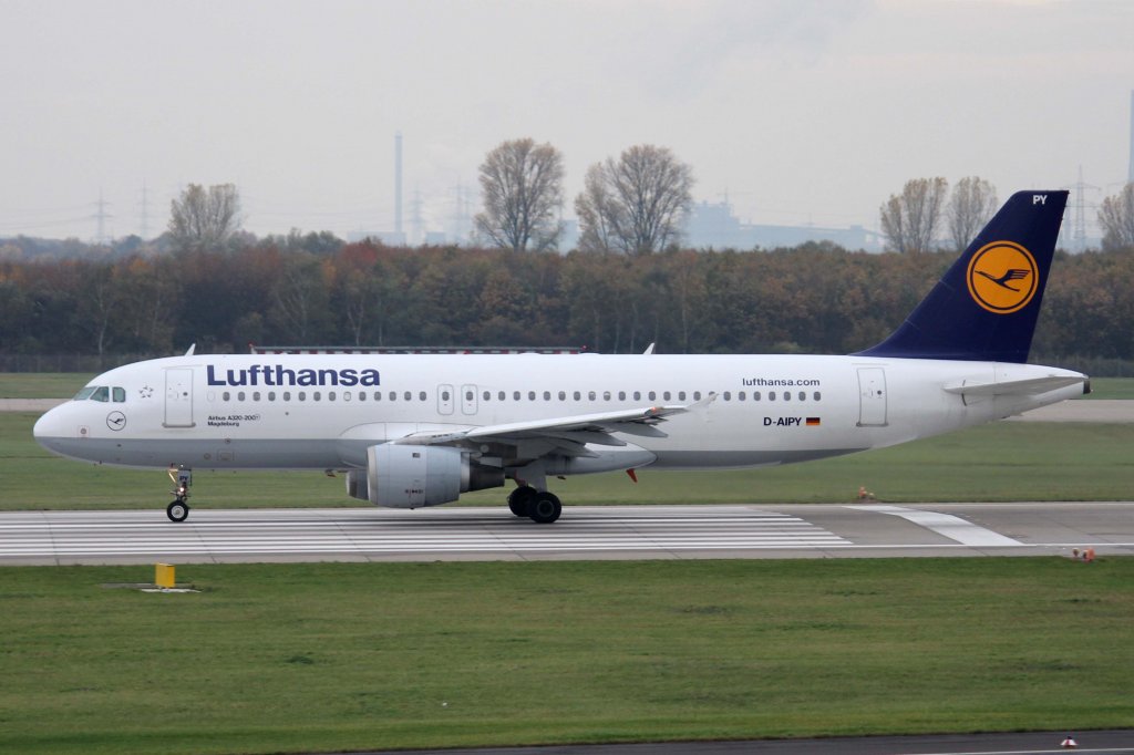 Lufthansa, D-AIPY  Magdeburg , Airbus, A 320-200, 10.11.2012, DUS-EDDL, Dsseldorf, Germany 

