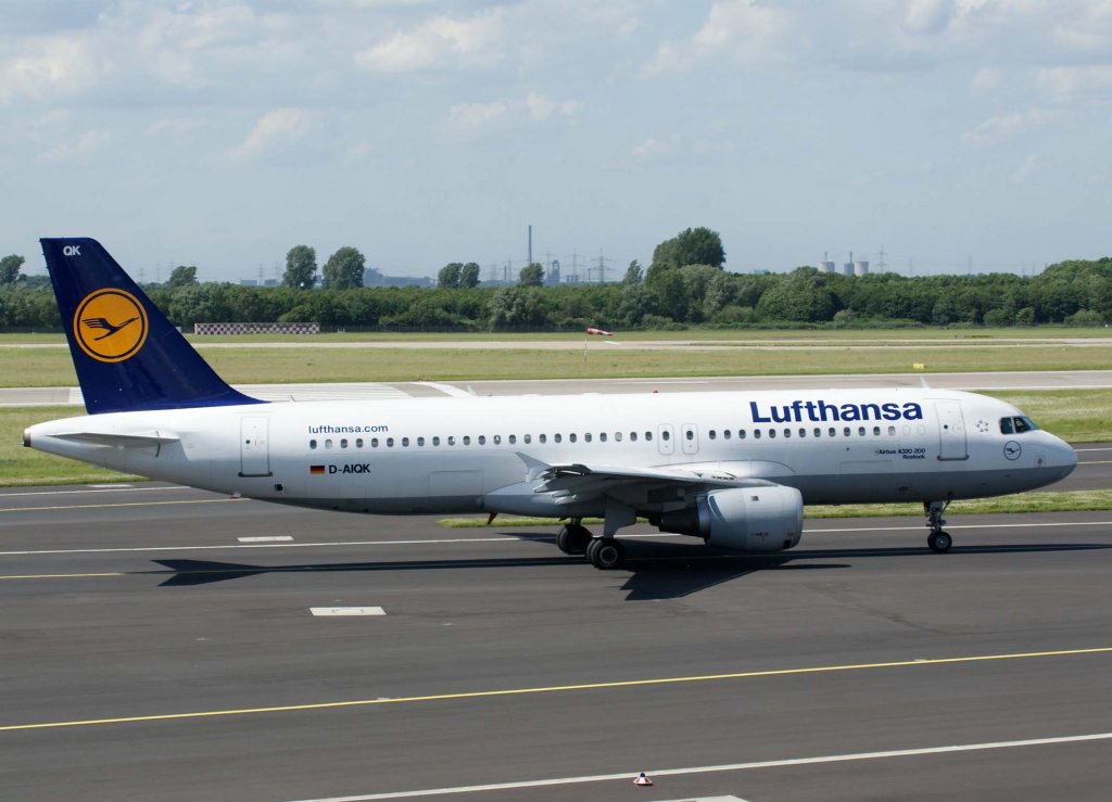 Lufthansa, D-AIQK, Airbus A 320-200  Rostock  (Sticker-lufthansa.com), 2010.06.11, DUS-EDDL, Dsseldorf, Germany 

