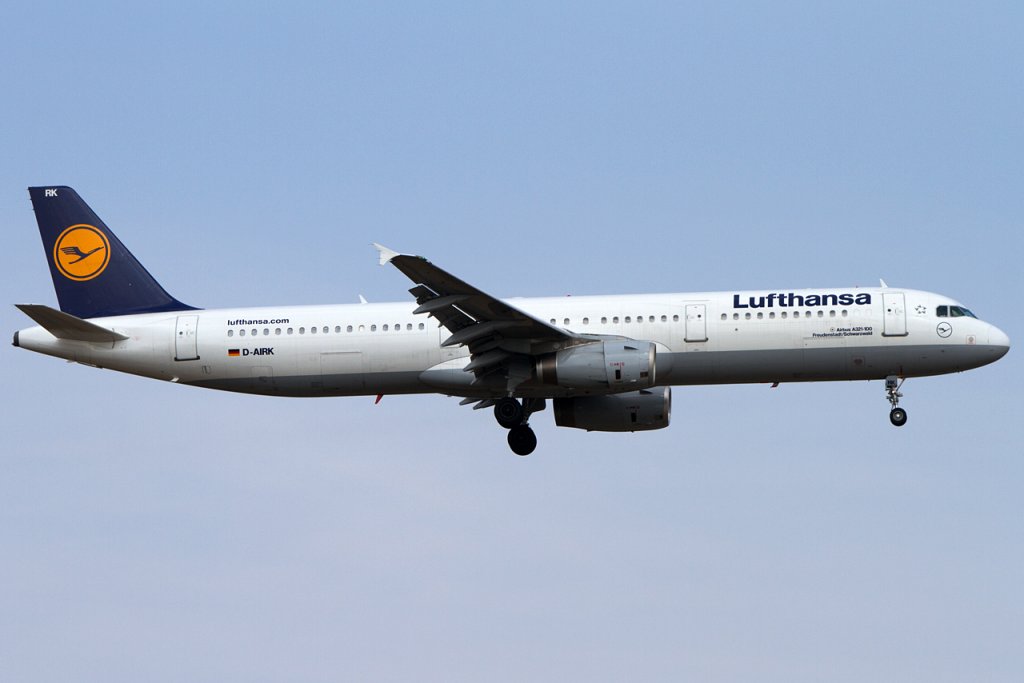 Lufthansa, D-AIRK, Airbus, A321-131, 14.04.2012, FRA, Frankfurt, Germany



