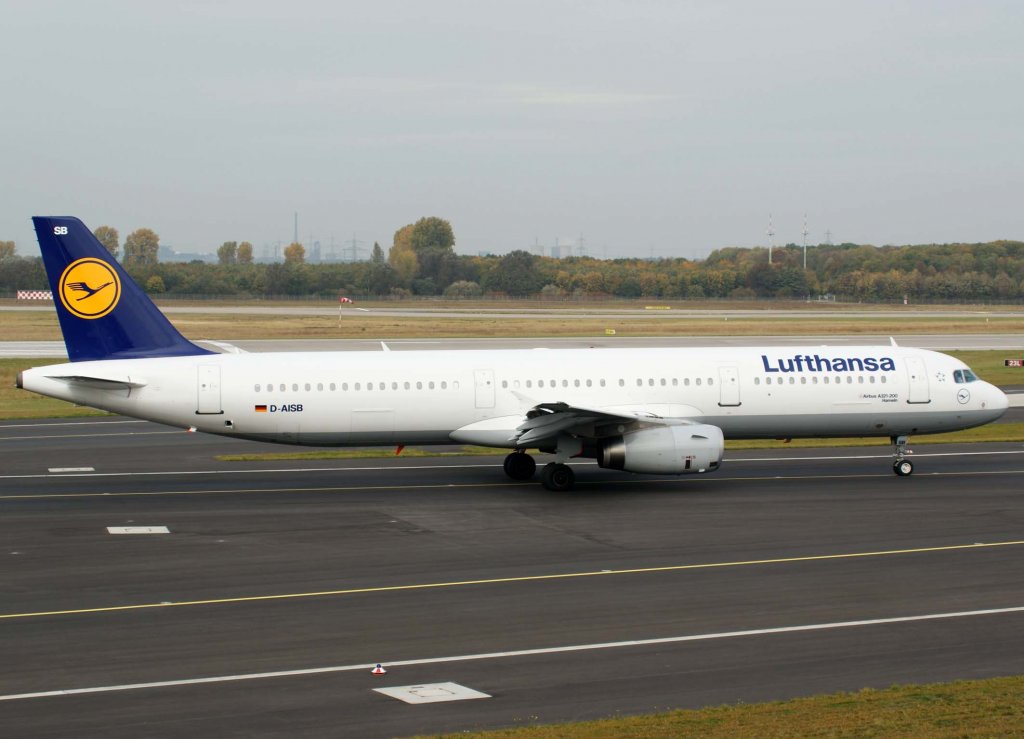 Lufthansa, D-AISB, Airbus A 321-200 (Hameln), 2009.10.24, DUS, Dsseldorf, Germany