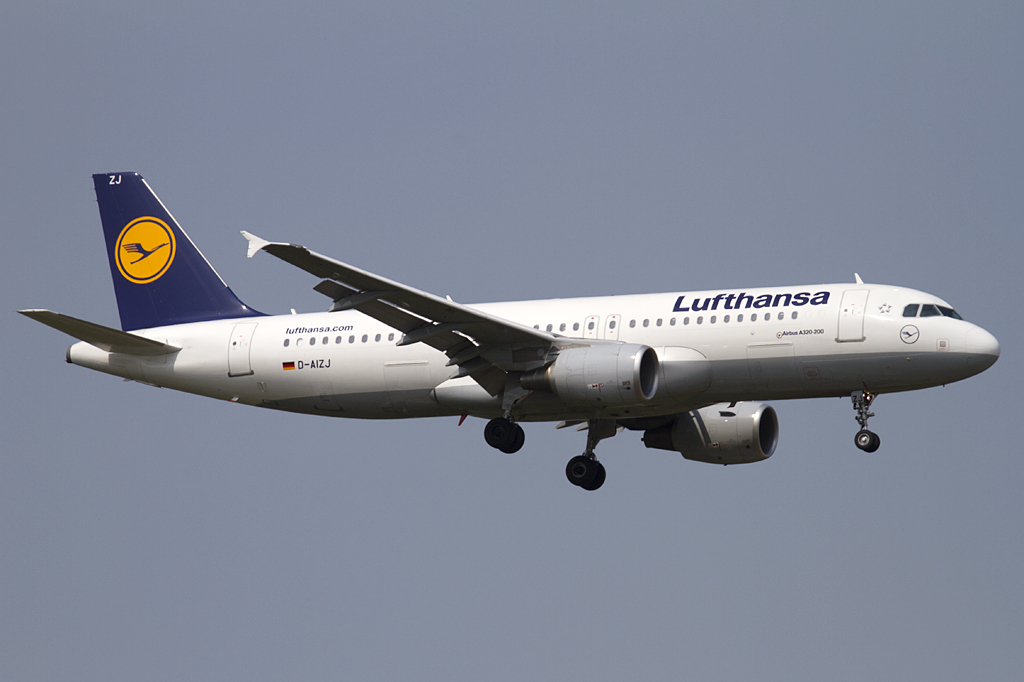Lufthansa, D-AIZJ, Airbus, A320-214, 24.04.2011, FRA, Frankfurt, Germany 





