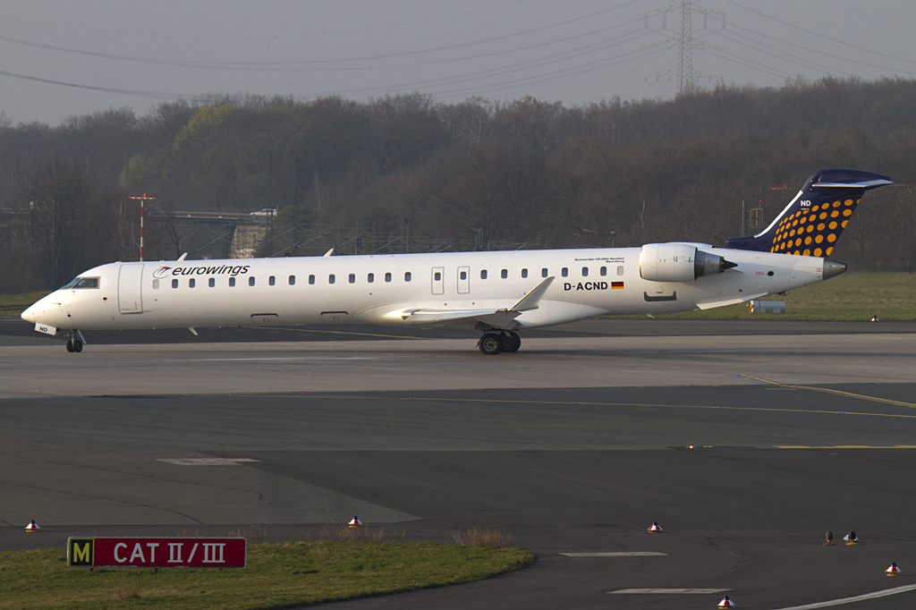 Lufthansa - Eurowings, D-ACND, Bombardier, CRJ900LR, 29.03.2011, DUS, Dsseldorf, Germany 





