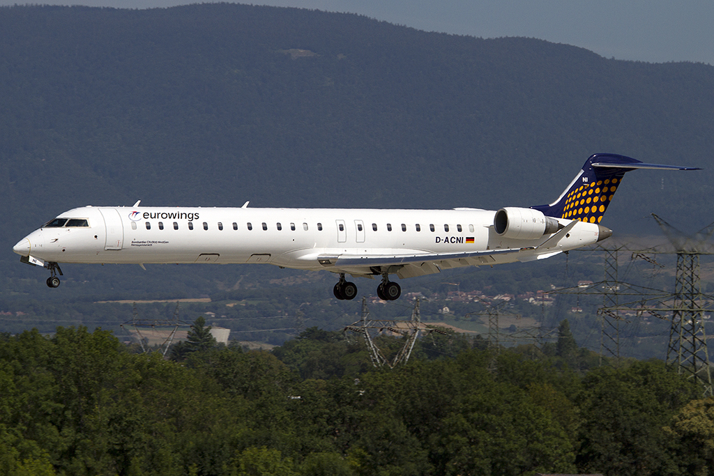 Lufthansa - Eurowings, D-ACNI, Bombardier, CRJ-900LR, 04.08.2012, GVA, Geneve, Switzerland 


