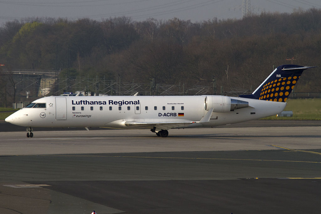 Lufthansa - Eurowings, D-ACRB, Bombardier, CRJ200, 29.03.2011, DUS, Dsseldorf, Germany 




