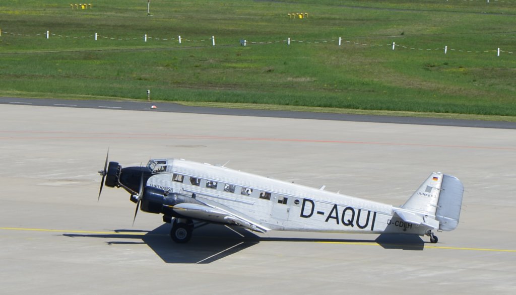 Lufthansa Ju52 D-AQUI zurck vom Rundflug ber Kln am 19.05.2013.