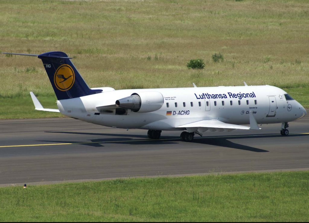 Lufthansa Regional (CityLine), D-ACHG (Weil am Rhein), Bombardier CRJ-200 LR, 2006.06.12, DUS, Dsseldorf, Germany