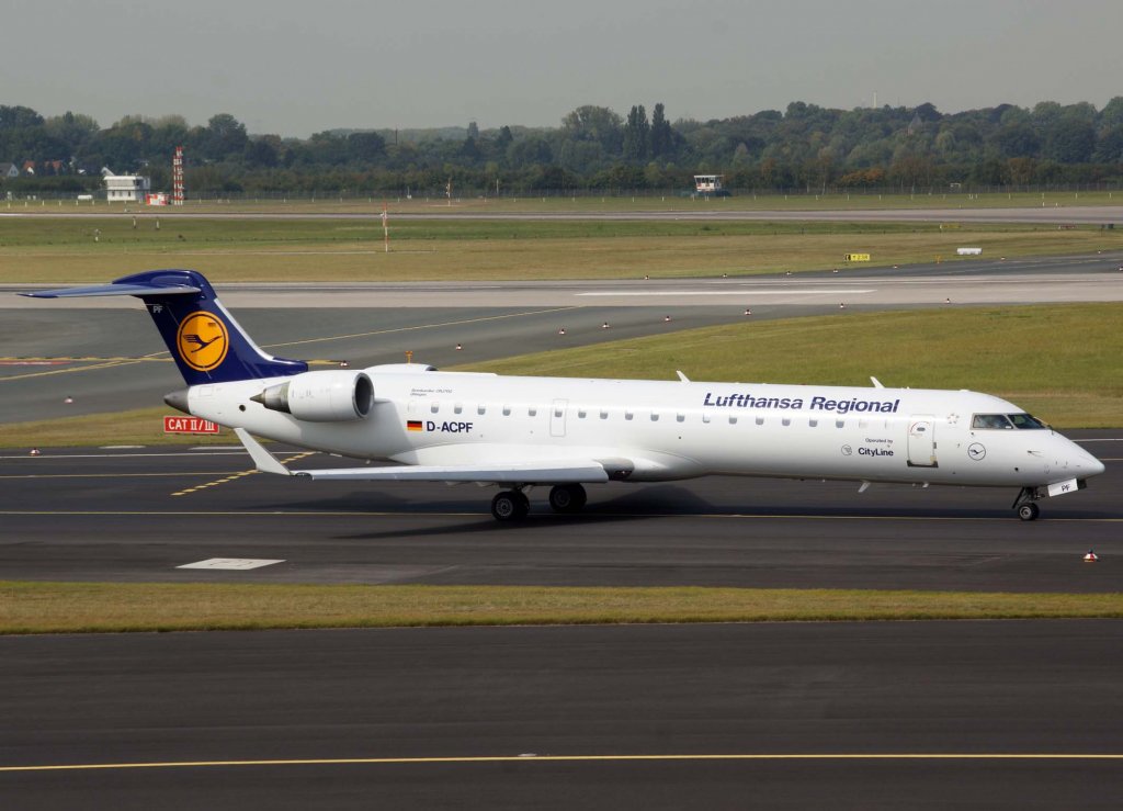 Lufthansa Regional (CityLine), D-ACPF (Uhingen), Bombardier CRJ-700 ER, 2009.09.09, DUS, Dsseldorf, Germany