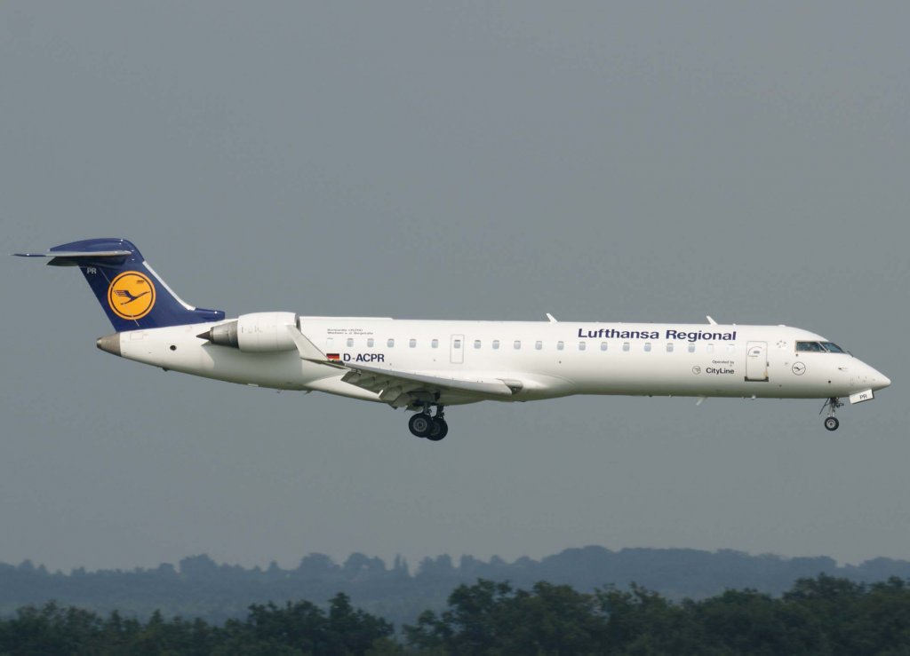 Lufthansa Regional (CityLine), D-ACPR (Weinheim an der Bergstrae), Bombardier CRJ-700 ER, 2009.08.14, CGN, Kln/Bonn, Germany
