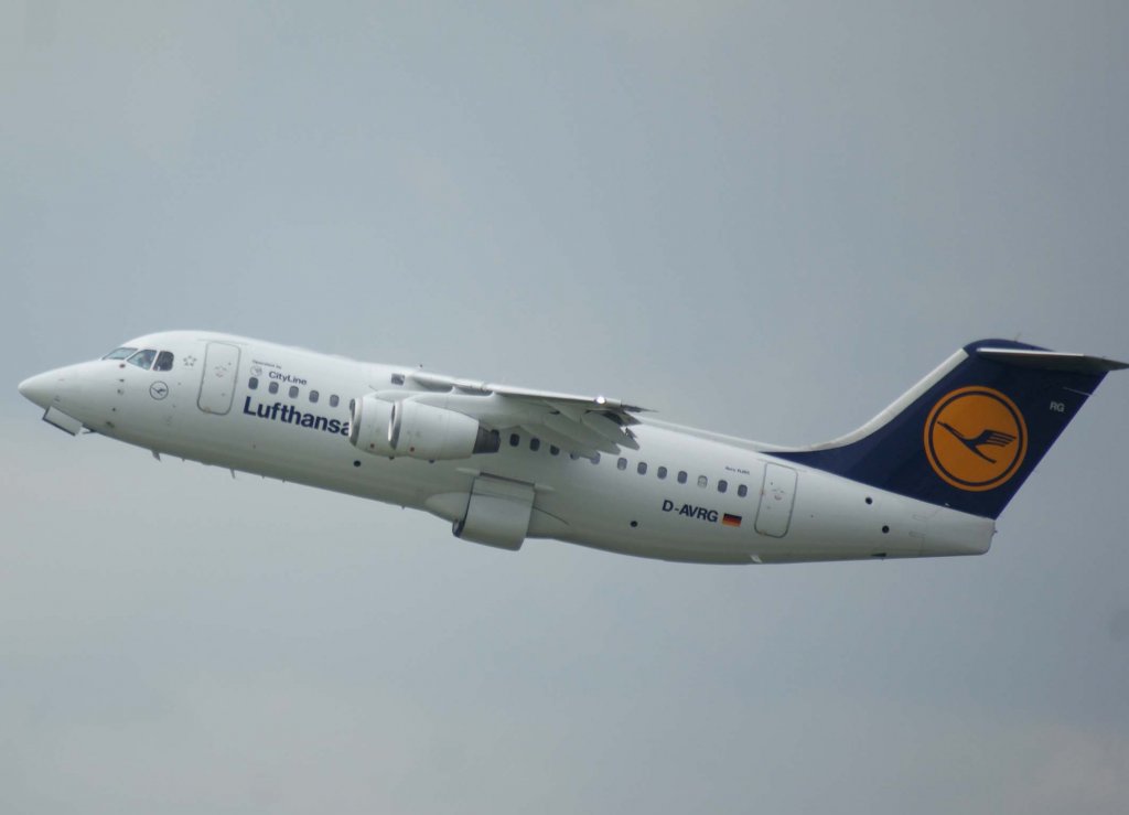 Lufthansa Regional (CityLine), D-AVRG, BAe 146-200/Avro RJ-85, 2009.06.20, MUC, Mnchen, Germany