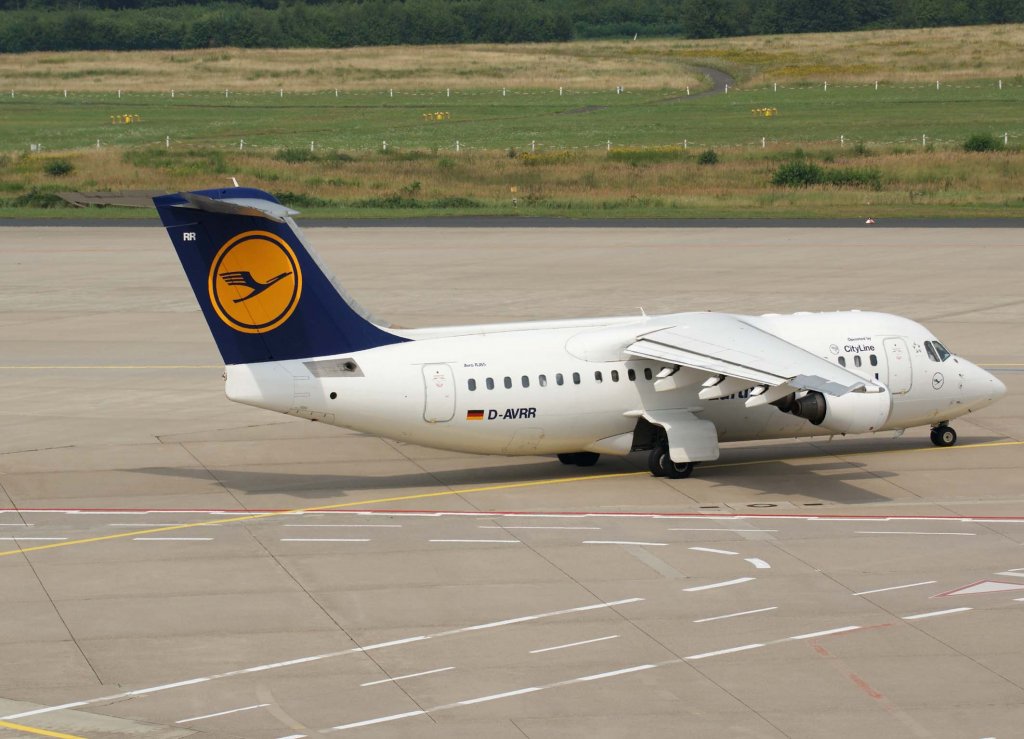 Lufthansa Regional (CityLine), D-AVRR, BAe 146-200/Avro RJ-85, 2009.08.14, CGN, Kln/Bonn, Germany