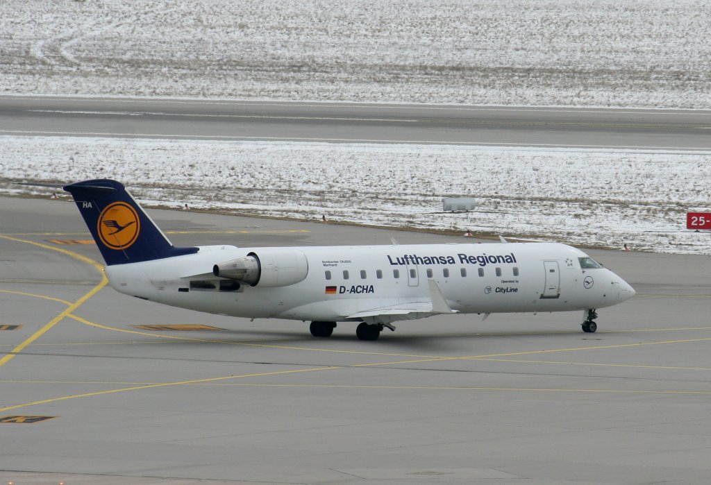 Lufthansa Regional (CityLine)Canadair Regjet CRJ200LR D-ACHA am 10.03.2010 auf dem Flughafen Stuttgart