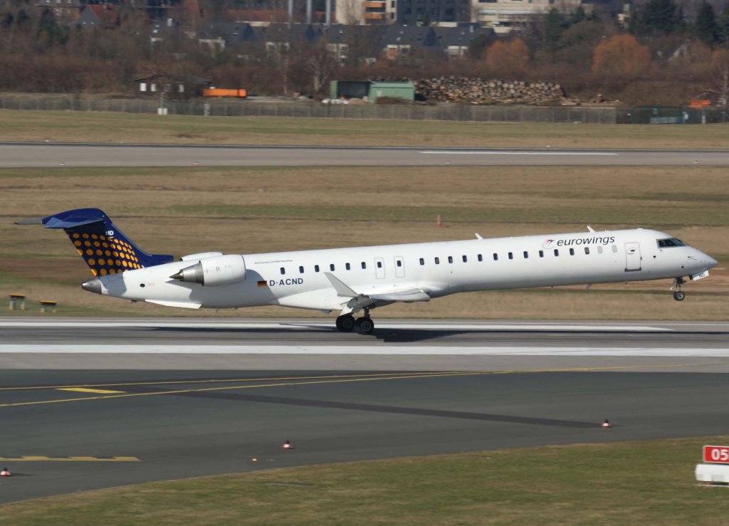 Lufthansa Regional (Eurowings), D-ACND, Bombardier CRJ-900 NG, 2010.03.03, DUS, Dsseldorf, Germany
