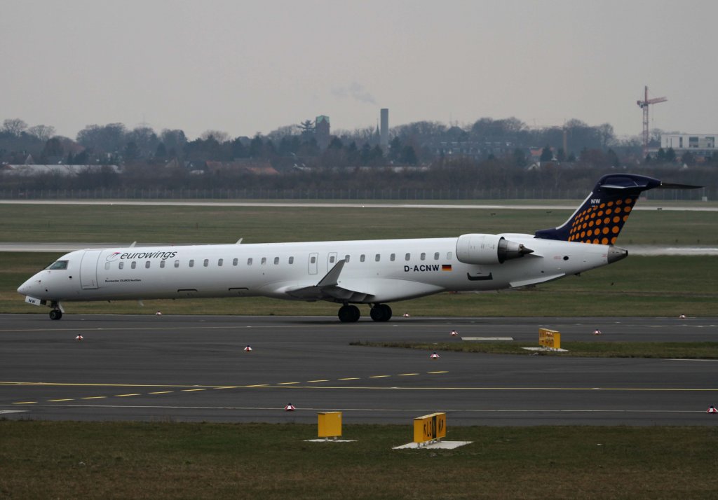 Lufthansa Regional (Eurowings), D-ACNW  ohne , Bombardier, CRJ-900 NG, 11.03.2013, DUS-EDDL, Dsseldorf, Germany 