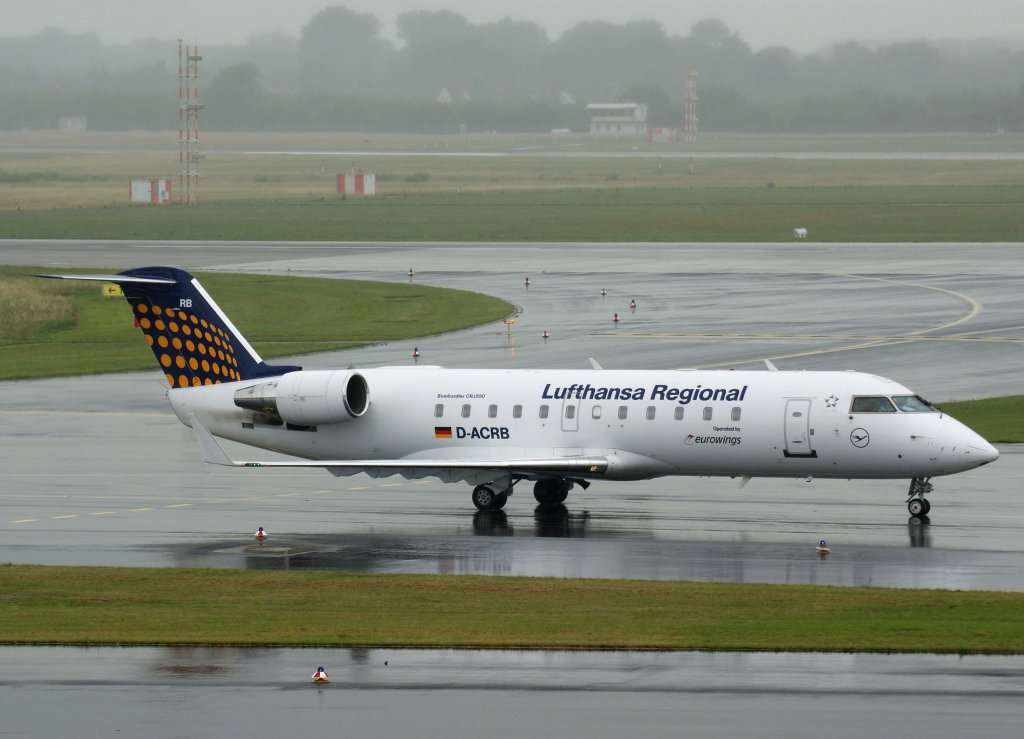Lufthansa Regional (Eurowings), D-ACRB, Bombardier CRJ-200 LR, 20.06.2011, DUS-EDDL, Dsseldorf, Germany 

