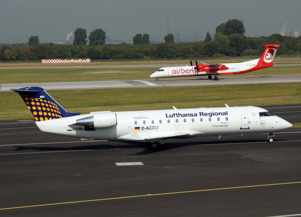 Lufthansa Regional (Eurowings), D-ACRH (Herzogenaurach), Bombardier CRJ-200 LR, 2009.09.09, DUS, Dsseldorf, Germany