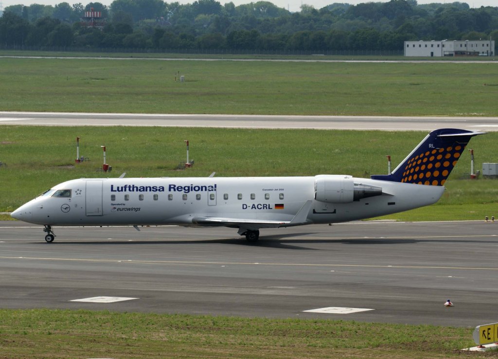 Lufthansa Regional (Eurowings), D-ACRL, Bombardier CRJ-200 LR, 2009.05.13, DUS, Dsseldorf, Germany