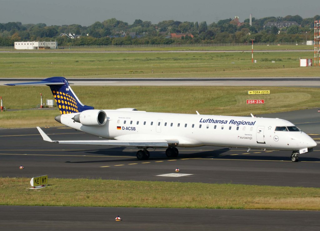 Lufthansa Regional (Eurowings), D-ACSB, Bombardier CRJ-700 ER, 2009.09.09, DUS, Dsseldorf, Germany