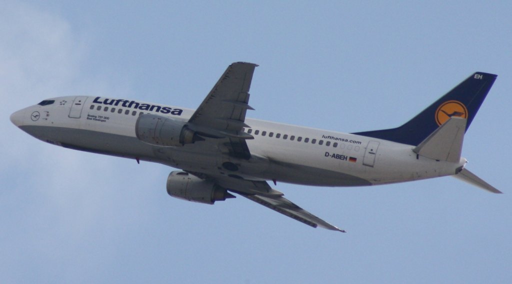 Lufthansa,D-ABEH,(c/n 25242),Boeing 737-330,10.02.2012,HAM-EDDH,Hamburg,Germany