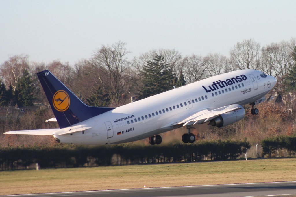 Lufthansa,D-ABEH,(c/n 25242),Boeing 737-330,15.01.2012,HAM-EDDH,Hamburg,Germany  