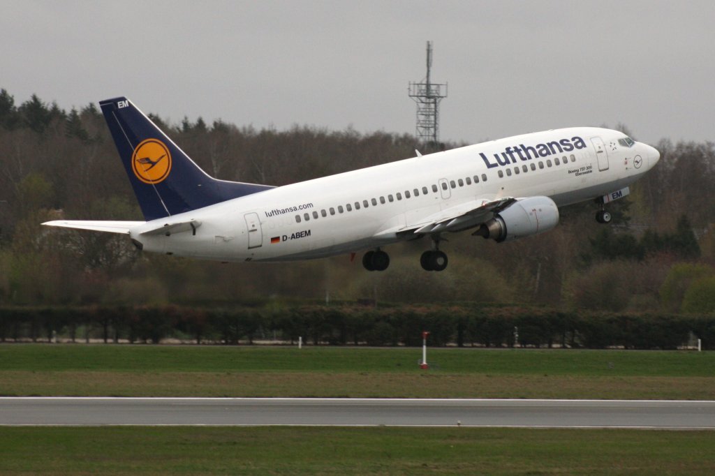 Lufthansa,D-ABEM,Boeing 737-330,08.04.2011,HAM-EDDH,Hamburg,Germany