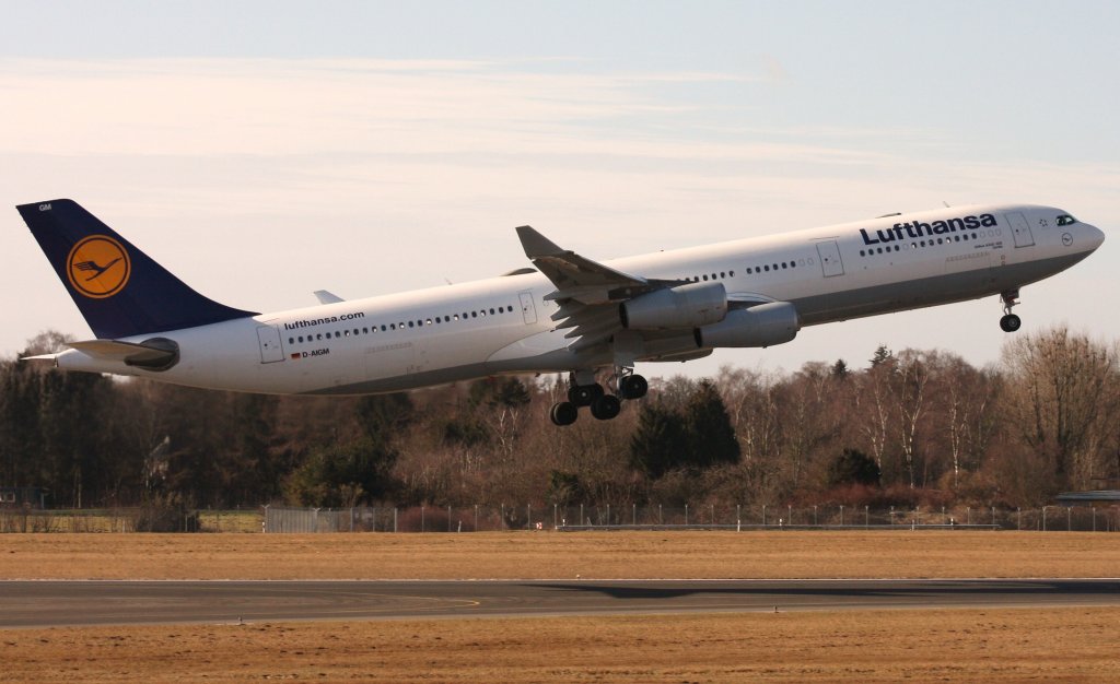 Lufthansa,D-AIGM,(c/n 158),Airbus A340-313X,15.02.2012,HAM-EDDH,Hamburg,Germany