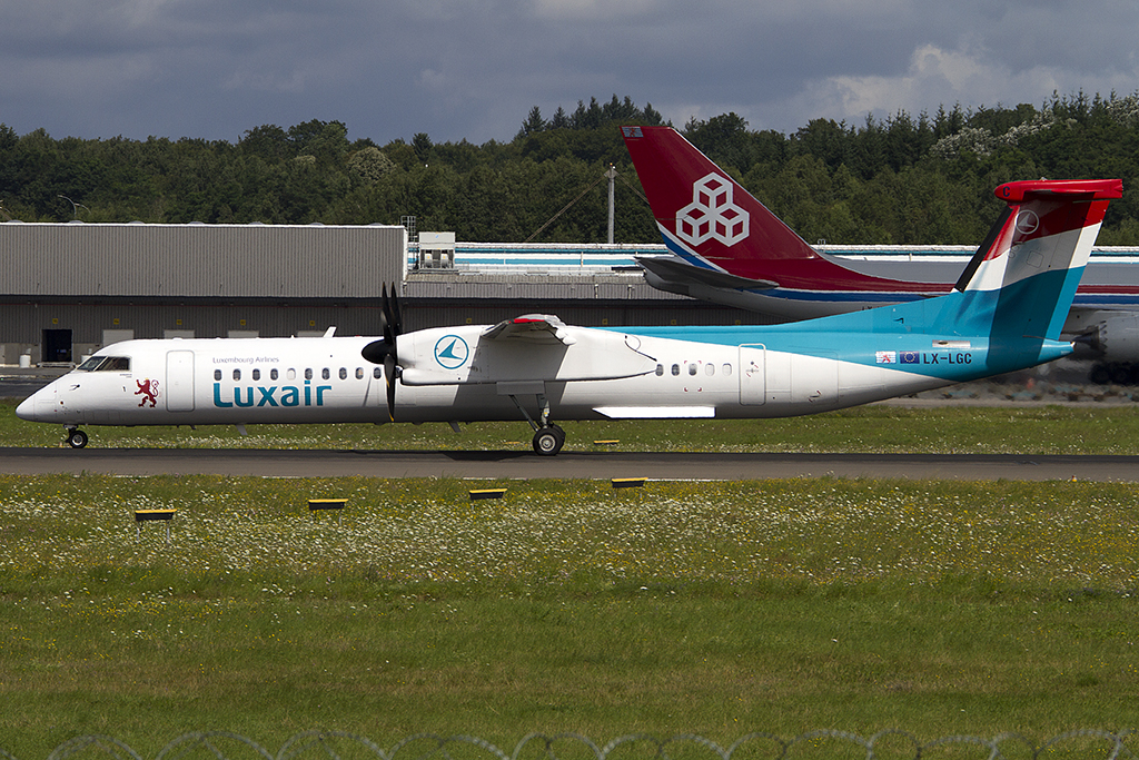 Luxair, LX-LGC, deHavilland, DHC-8Q-402, 29.07.2012, LUX, Luxemburg, Luxemburg 




