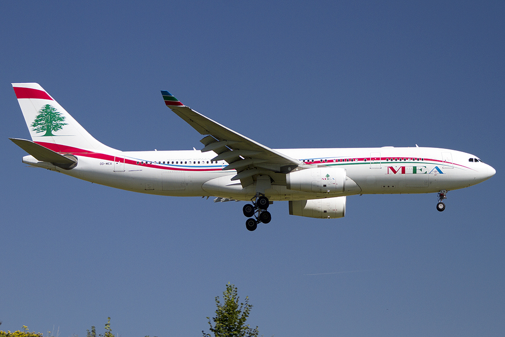 Middle East Airlines, OD-MEA, Airbus, A330-243, 18.08.2012, CDG, Paris, France 




