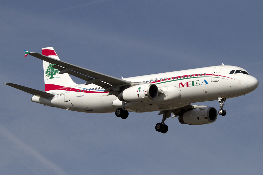 Middle East Airlines, OD-MRS, Airbus, A320-232, 11.03.2012, GVA, Geneve, Switzerland





