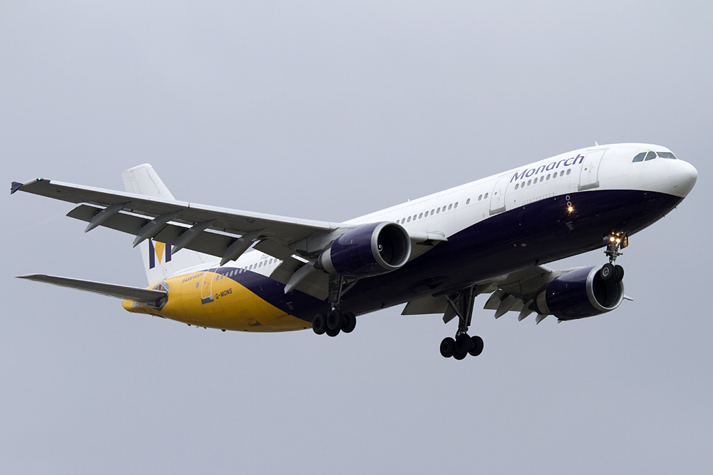Monarch Airlines, G-MONS, Airbus, A300-605R, 02.01.2011, GVA, Geneve, Switzerland 


