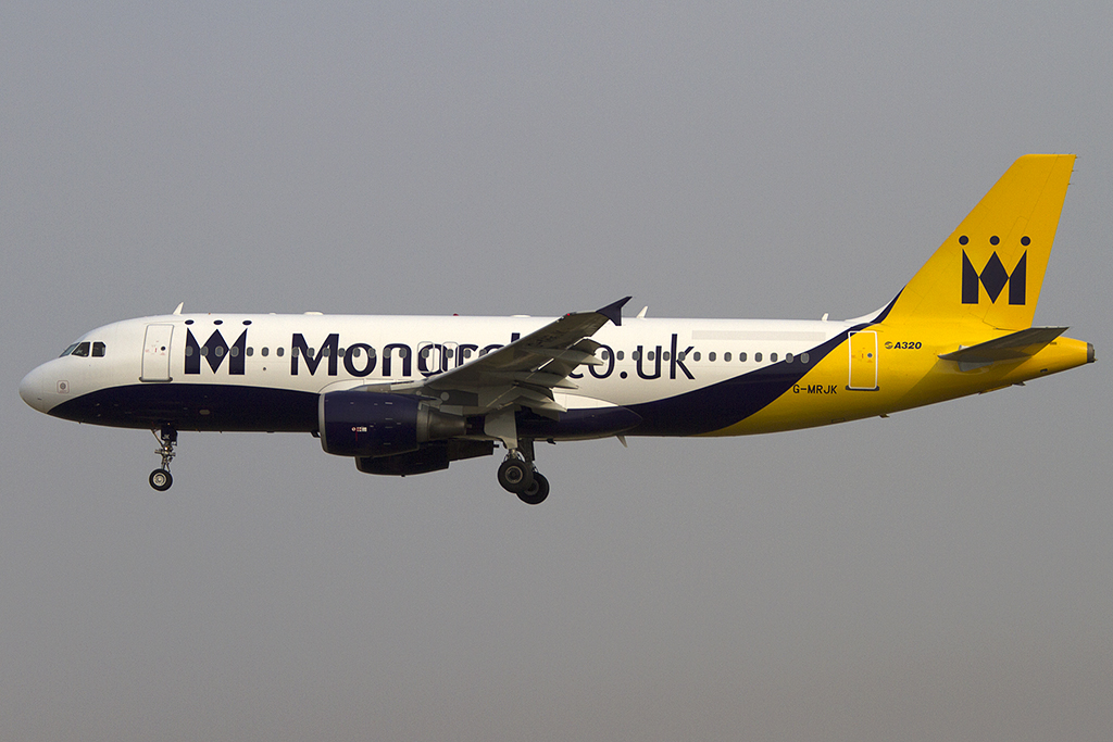 Monarch Airlines, G-MRJK, Airbus, A320-214, 08.09.2012, BCN, Barcelona, Spain 




