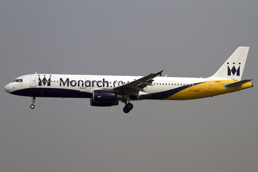 Monarch Airlines, G-OZBF, Airbus, A321-231, 08.09.2012, BCN, Barcelona, Spain 




