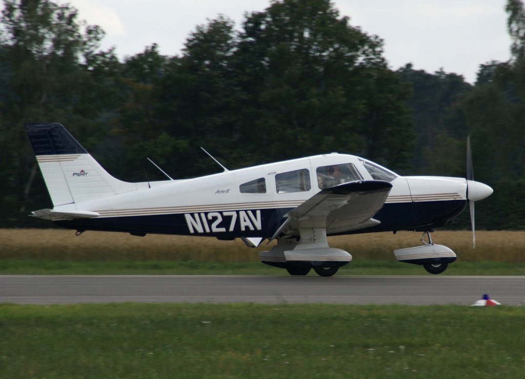 N127AV, Piper PA-28-181 Cherokee Archer II, 09.07.2011, EDLS, Stadtlohn-Vreden, Germany 

