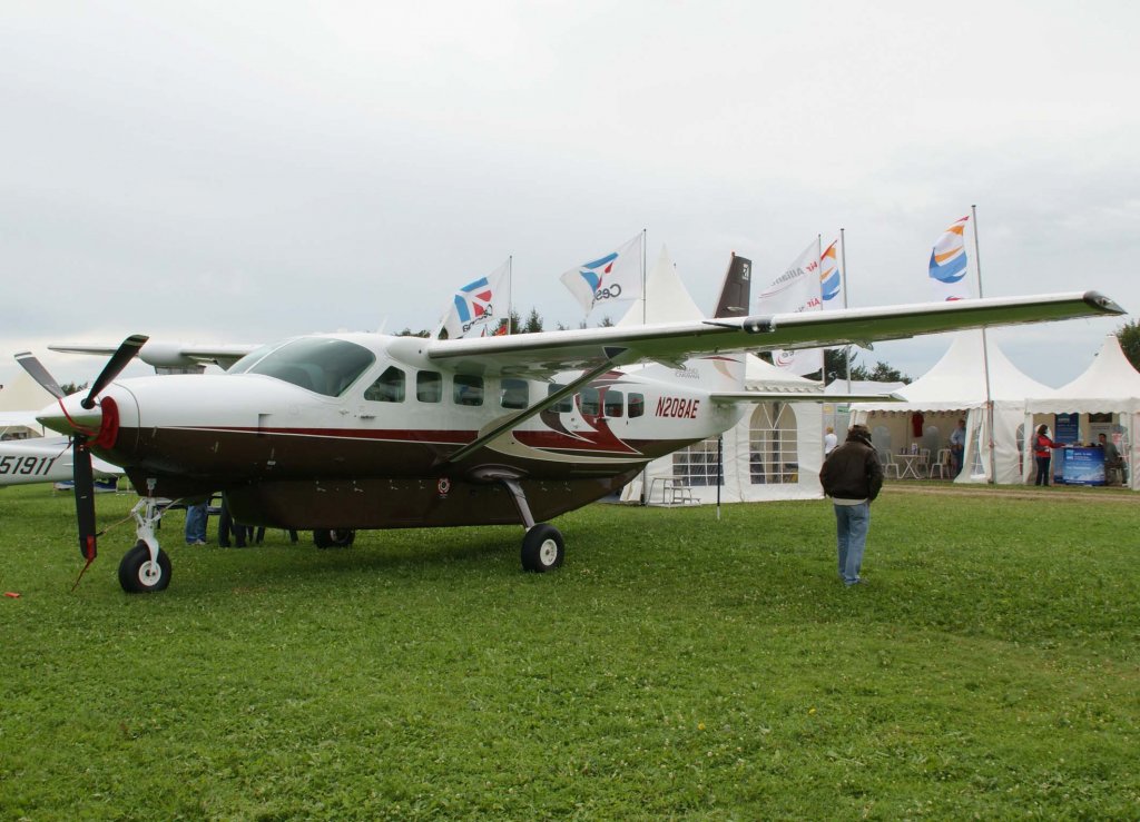 N208AE, Cessna 208 B Grand Caravan, 2009.07.17, EDMT, Tannheim (Tannkosh 2009), Germany
