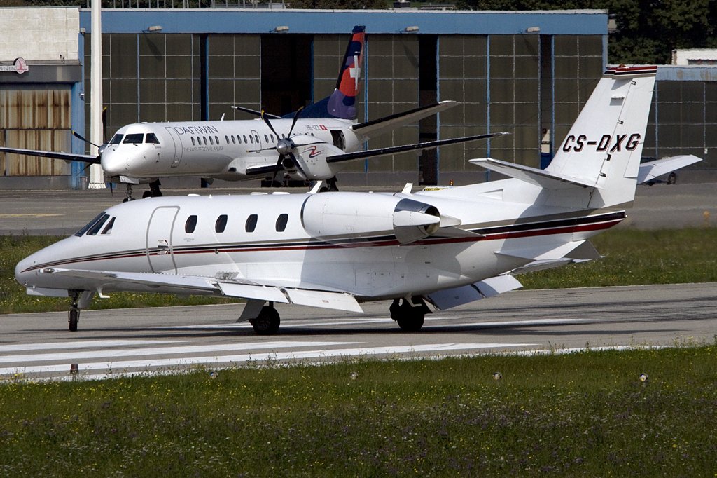 NetJets, CS-DXG, Cessna, 560XL Citation, 03.10.2009, LUG, Lugano, Switzerland 

