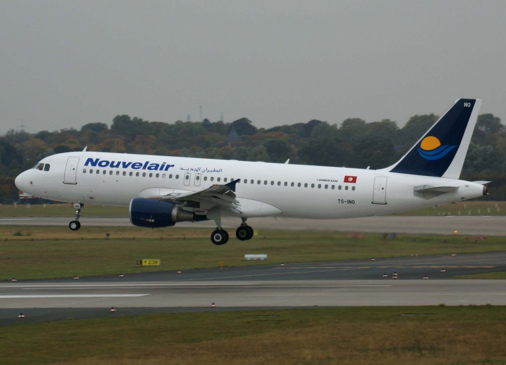 Nouvelair Tunisie, TS-INO, Airbus A 320-200, 2009.10.24, DUS-EDDL, Dsseldorf, Germany 

