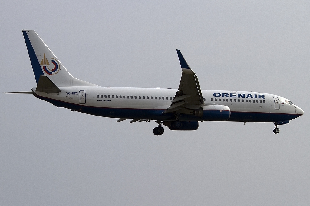 Orenair, VP-BFZ, Boeing, B737-86N, 08.09.2012, BCN, Barcelona, Spain



