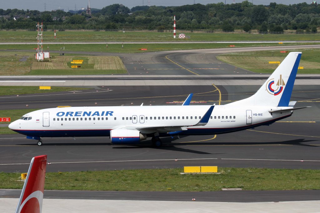 Orenair, VQ-BIZ, Boeing, 737-800 wl, 11.08.2012, DUS-EDDL, Dsseldorf, Germany 