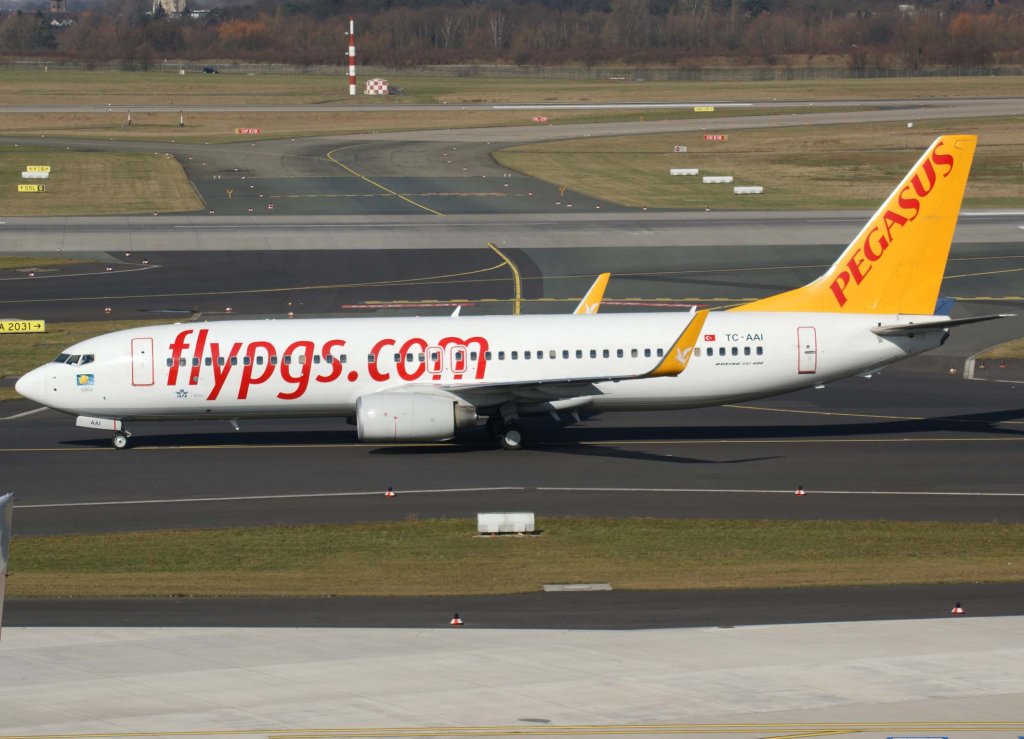 Pegasus Airlines, TC-AAI, Boeing 737-800 WL  Glce , 2010.03.03, DUS-EDDL, Dsseldorf, Germany 

