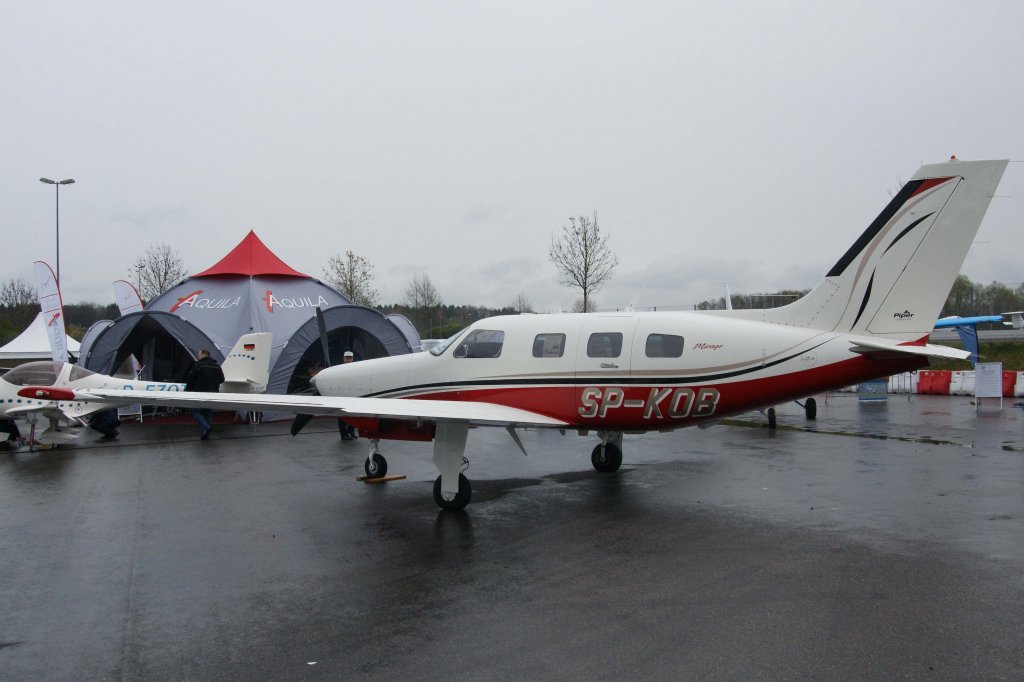 Privat, SP-KOB, Piper, PA-46-350 P Malibu Mirage, 18.04.2012, Aero 2012 (EDNY-FDH), Friedrichshafen, Germany