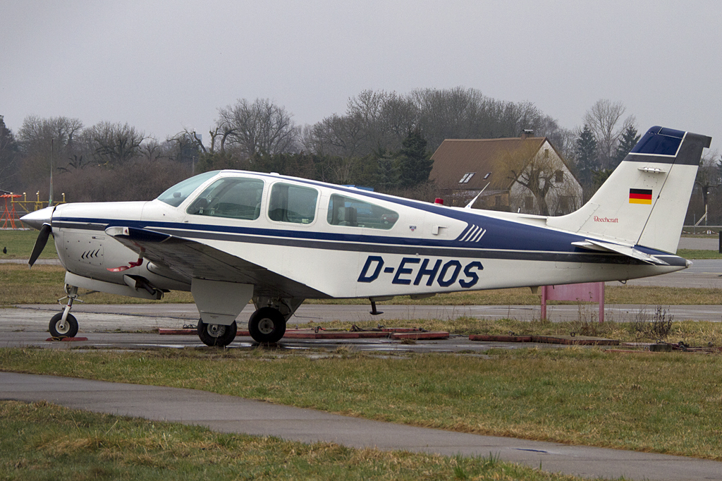Private, D-EHOS, Beechcraft, F-33A Bonanza, 19.03.2012, AGB, Augsburg, Germany 



