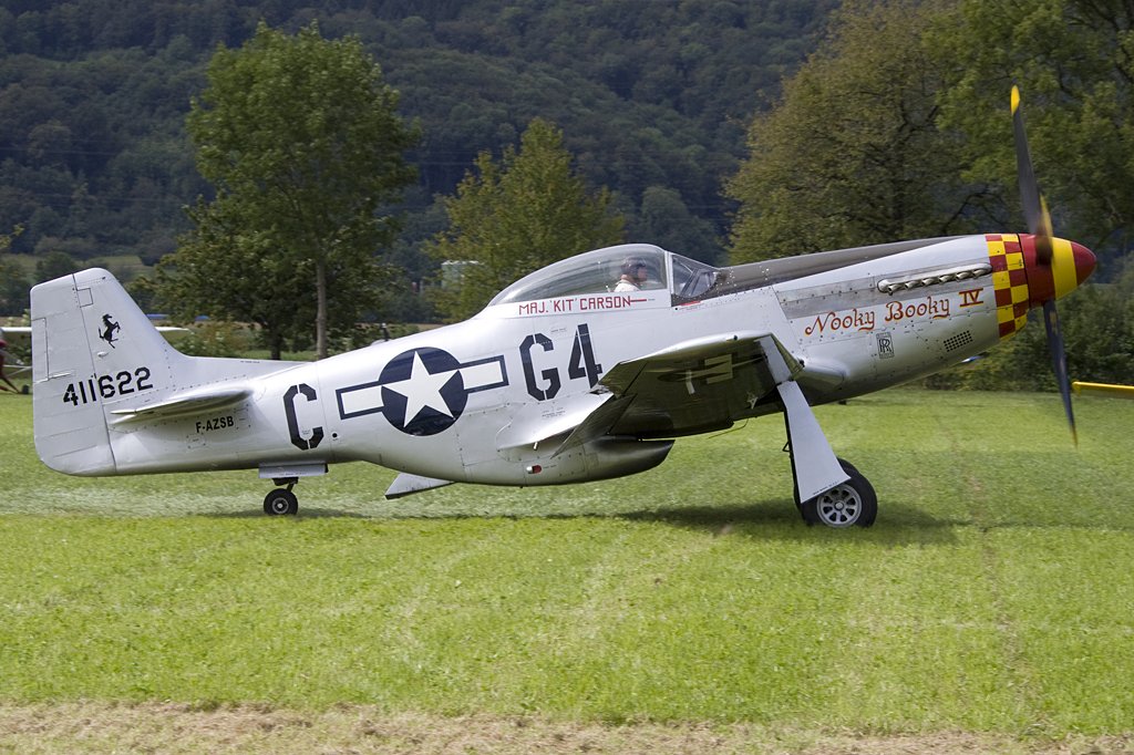 Private, F-AZSB, North American, P-51D Mustang, 22.08.2009, Kestenholz, Switzerland

