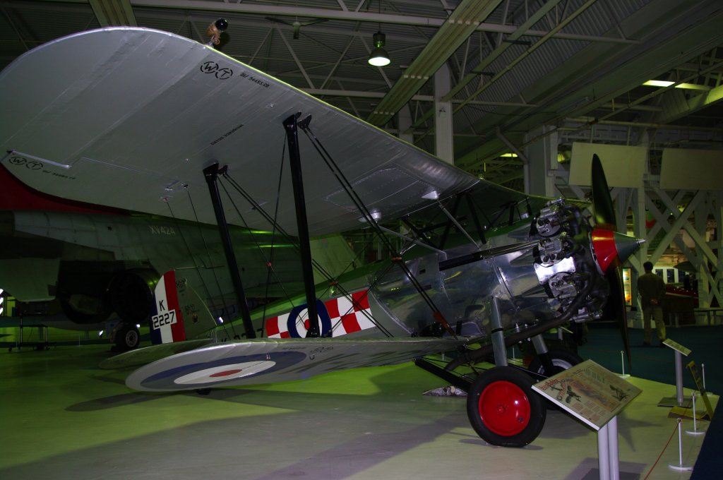 RAF Museum Hendon, Bristol Bulldog Doppeldecker (03.10.2009)
