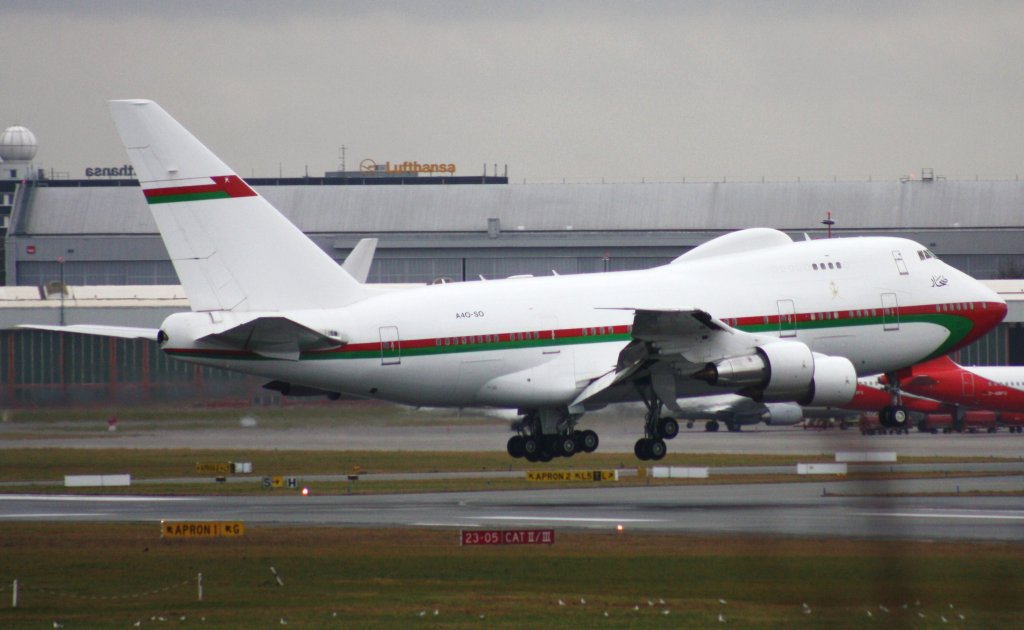 Royal Flight of Oman,A4O-SO,Boeing 747SP-27,02.01.2012,HAM-EDDH,Hamburg,Germany