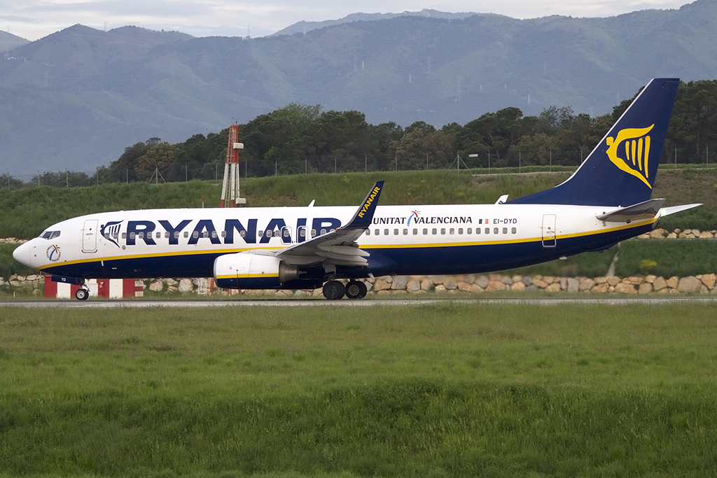 Ryanair, EI-DYD, Boeing, B737-8AS, 08.05.2013, GRO, Girona, Spain 


