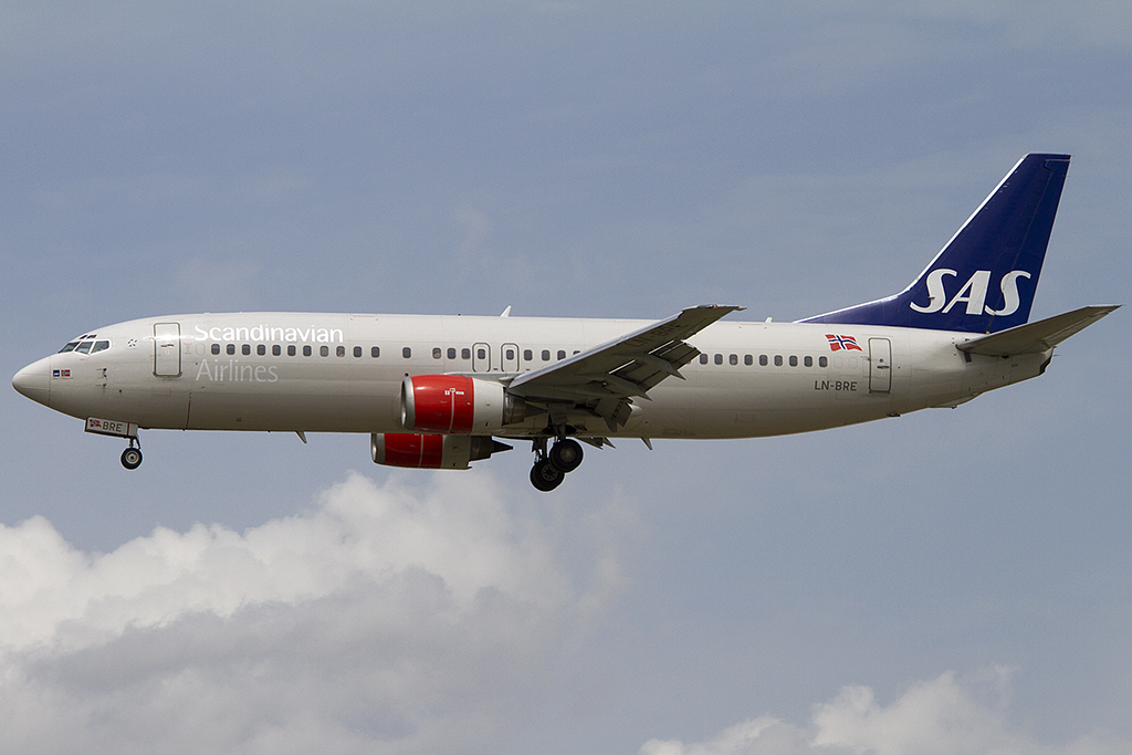 SAS, LN-BRE, Boeing, B737-405, 18.07.2012, FRA, Frankfurt, Germany 





