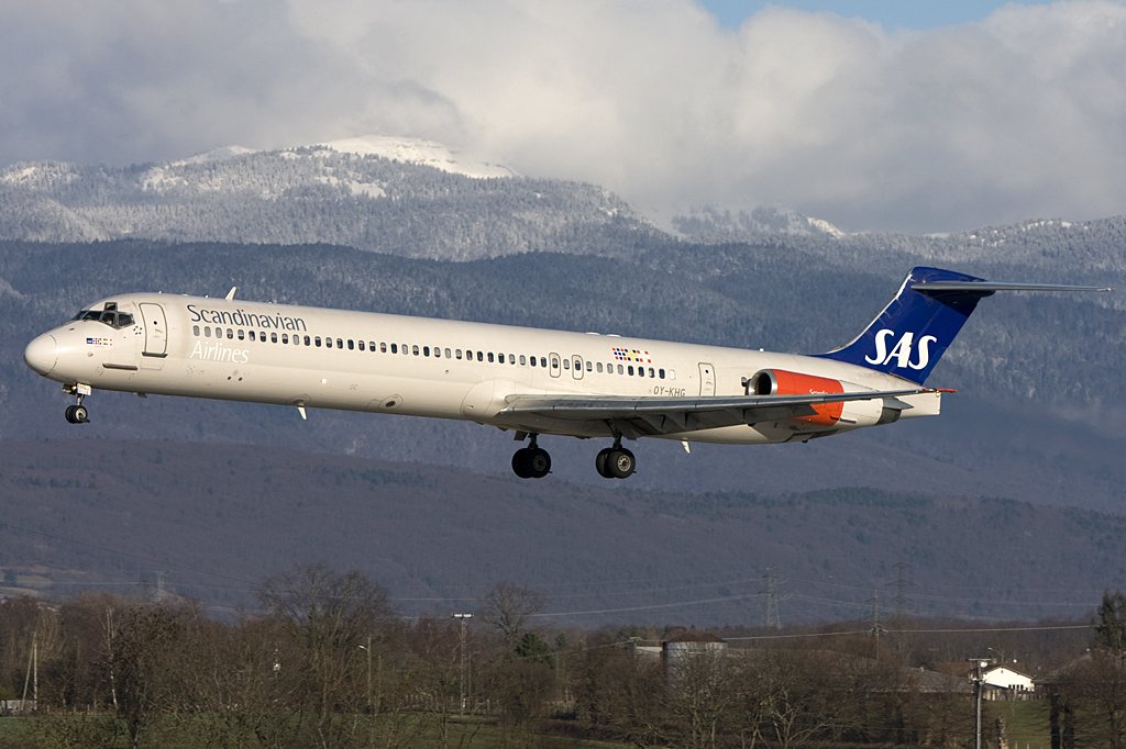 SAS, OY-KHG, McDonnell Douglas, MD-82, 02.01.2010, GVA, Geneve, Switzerland 

