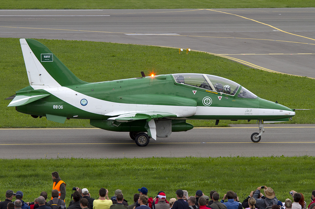 Saudi Arabia - Air Force, 8806, British Aerospace, Hawk 65A, 01.07.2011, LOXZ, Zeltweg, Austria 





