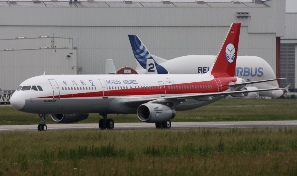 Sichuan Airlines,D-AVZY,Reg.B-9939,(c/n5670),Airbus A321-231,13.06.2013,XFW-EDHI,Hamburg-Finkenwerder,Germany