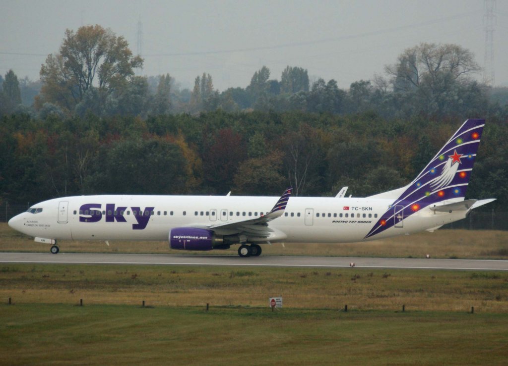 Sky Airlines, TC-SKN, Boeing 737-900 wl (Alanya), 2009.10.24, DUS, Dsseldorf, Germany