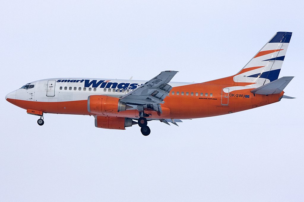 Smart Wings, OK-SWU, Boeing, B737-522, 10.01.2010, PRG, Prag, Czechoslovakia 

